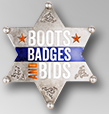 Boots Badges and Bids logo